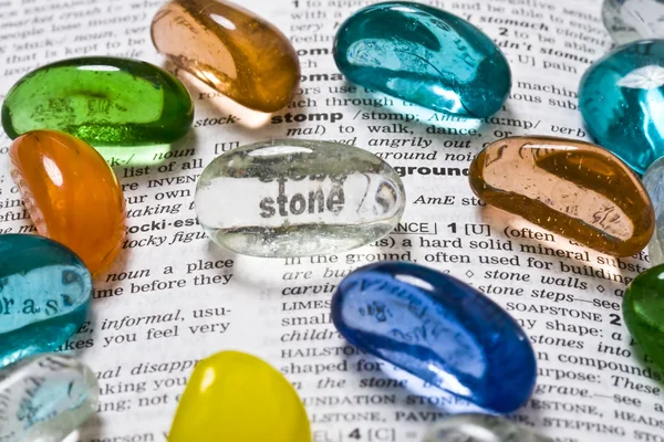 Word in stone — Stock Photo, Image