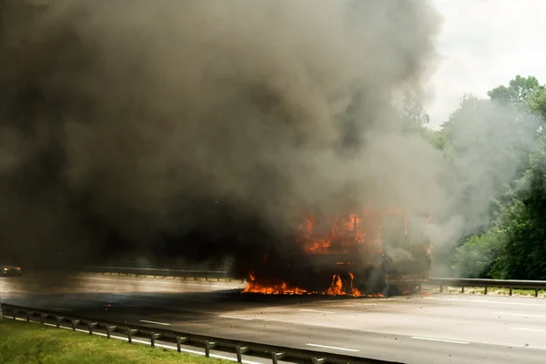 stock image Truck exploded