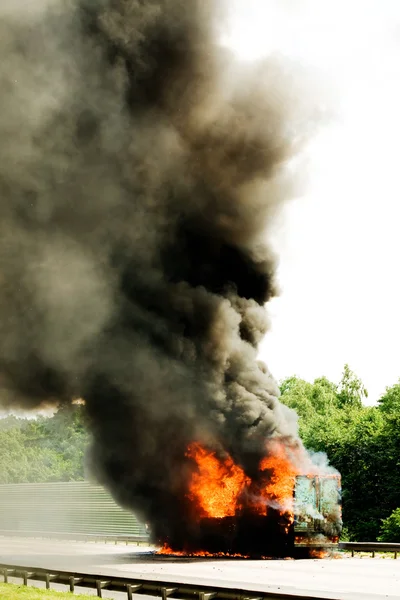 stock image Engulfed by fire