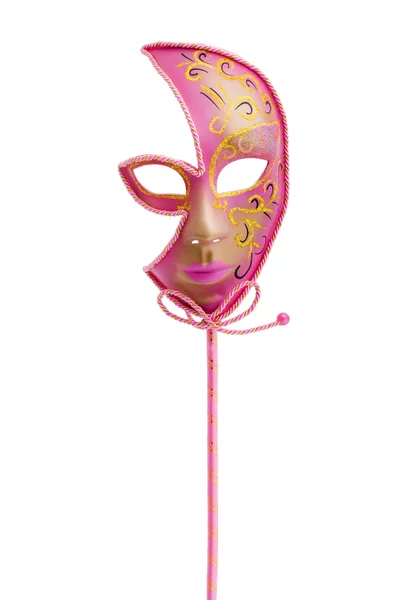 Máscara de venetian rosa — Fotografia de Stock