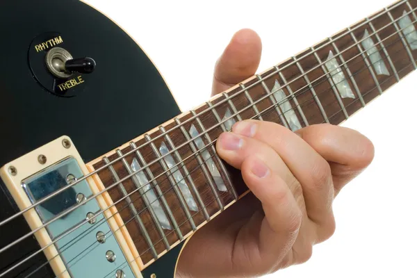 Dobre na guitarra — Fotografia de Stock