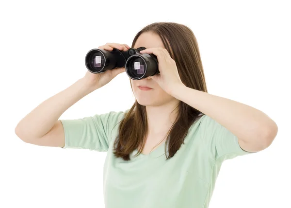 Woman searching for information — Stock Photo, Image