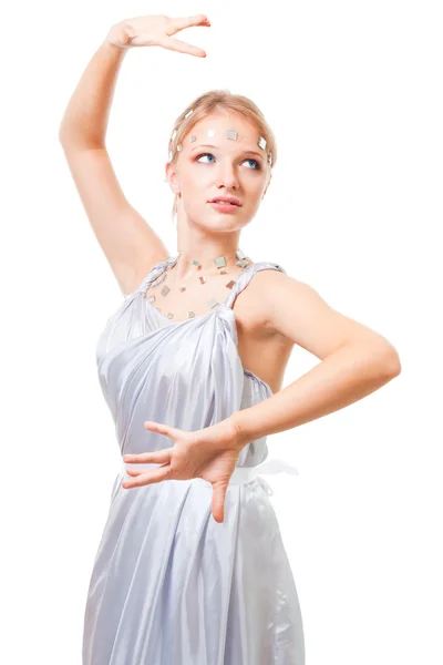 Futurystyczny kobieta taniec — Zdjęcie stockowe