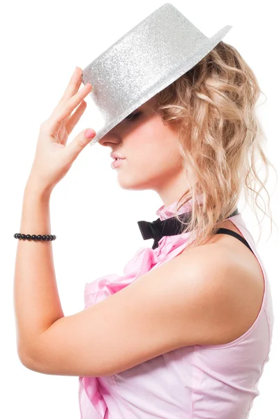 Ritratto di fata con cappello da mago — Foto Stock