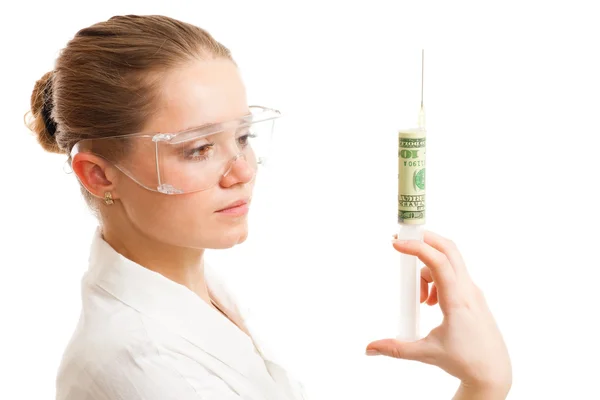 Pengar injektion i ekonomin — Stockfoto