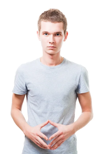 Portrait of thoughtful young man — Stock Photo, Image