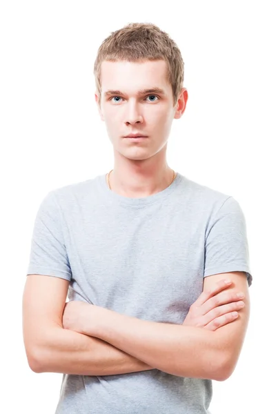 Confident serious young man — Stock Photo, Image