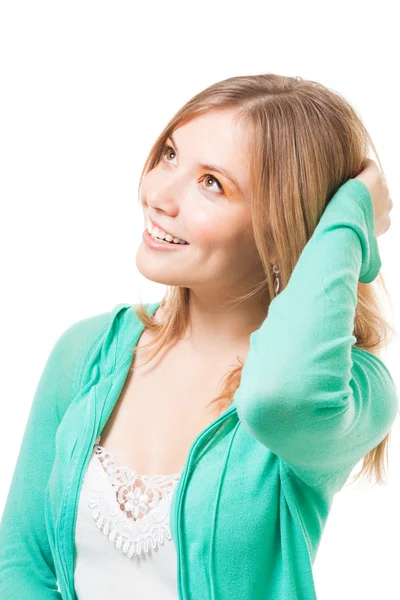 Happy young woman smile — Stock Photo, Image