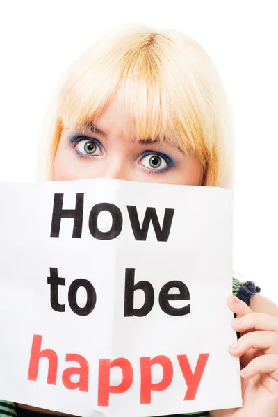 stock image Sad woman want to be happy