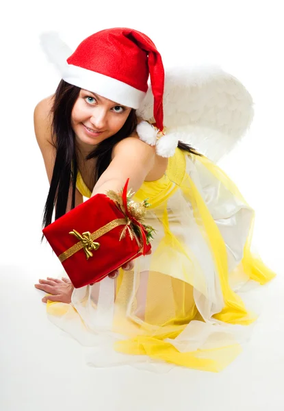 Angel give you a present — Stock Photo, Image