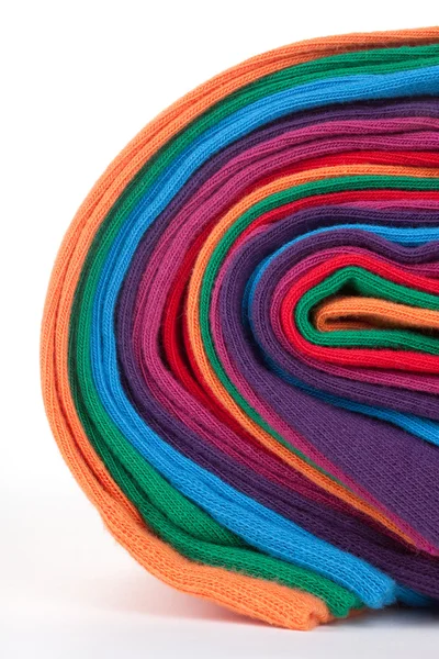 彩色棉纺织面料的思路 — 图库照片
