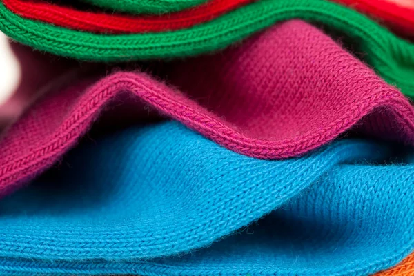 Crumpled colorful clothes close-up — Stock Photo, Image