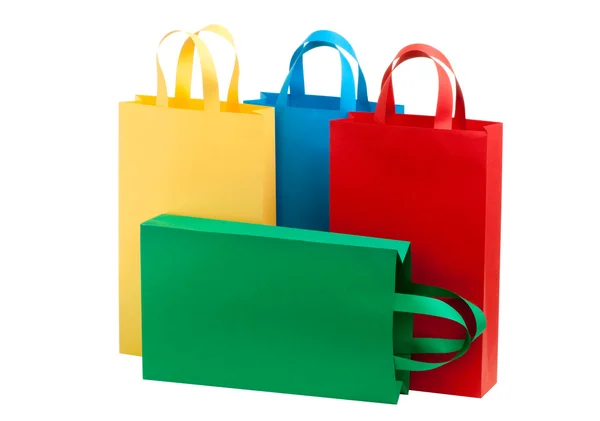 Many shopping colorful bags — Stock Photo, Image