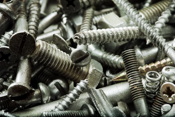 stock image Bolts and nuts as background
