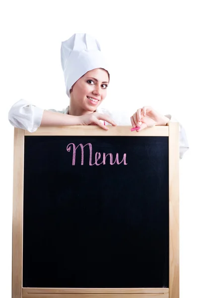 Cook show menu — Stock Photo, Image