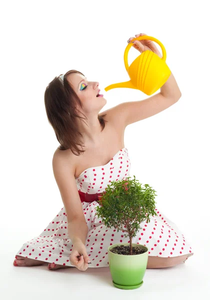 And plants need clean water — Stock Photo, Image