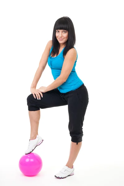Woman doing fitness — Stock Photo, Image