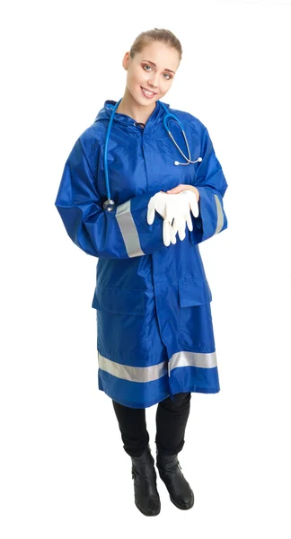 Vrouw paramedicus — Stockfoto
