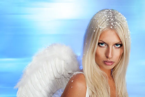 Krásný blonďatý anděl — Stock fotografie