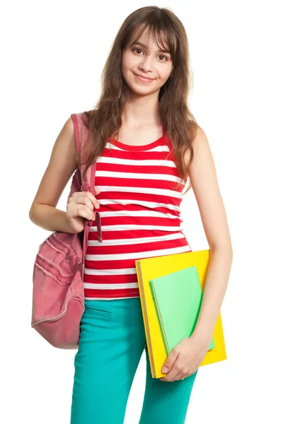 Teenage girl after school — Stock Photo, Image