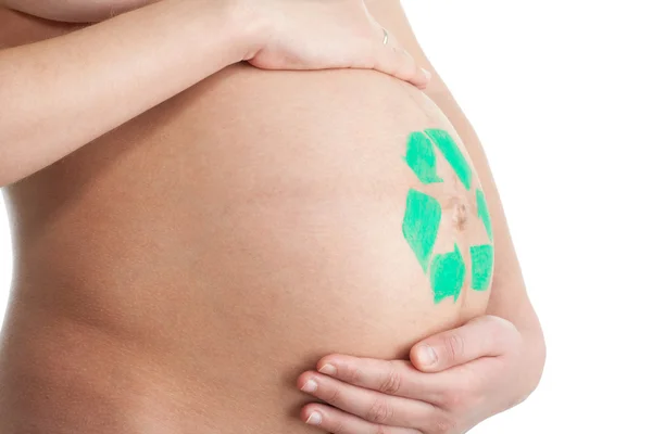 Ecologie en zwangerschap — Stockfoto