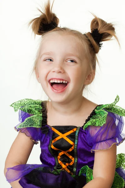 Mladá holčička smát — Stock fotografie
