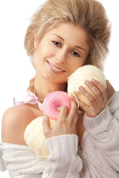 Wool is warming material — Stock Photo, Image
