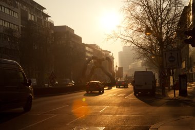 Sculpture on Tauentzienstraße boulevard