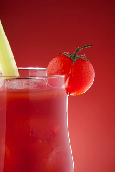 Close-up of glass with bloody Mary — Stock Photo, Image