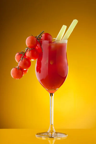 Bloody Mary with tomato vine — Zdjęcie stockowe