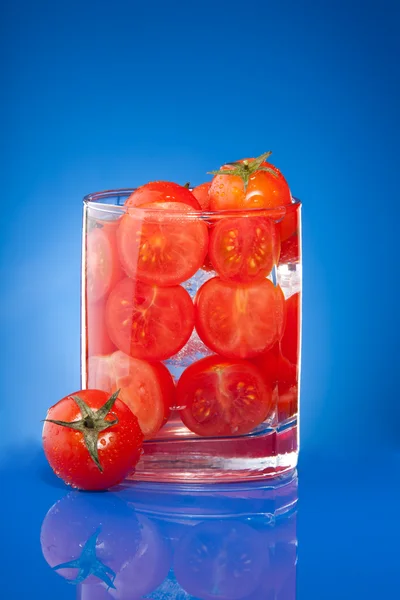Tomato juice allegory — Stock Photo, Image
