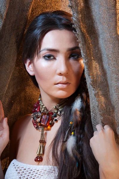Beleza indiana americana — Fotografia de Stock