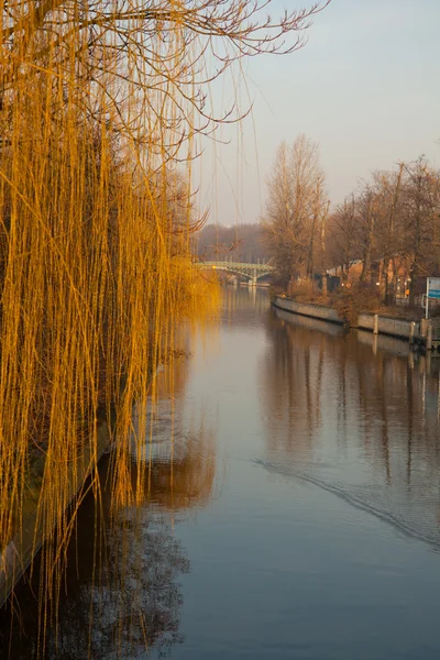 stock image View of a river in Berlin