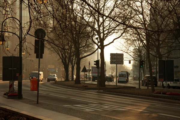 Budapest str, Nürnberger str and Kurfürstenstraße crossing — Stock Photo, Image