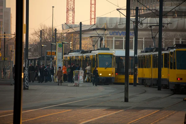 Morning rush hour in Berlin — Stock Photo, Image