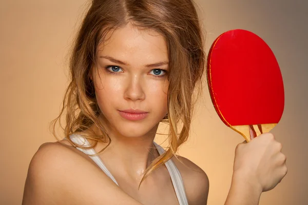 Giocare a ping pong — Foto Stock