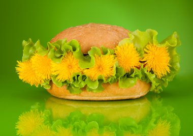 Bahar menü özel - karahindiba burger