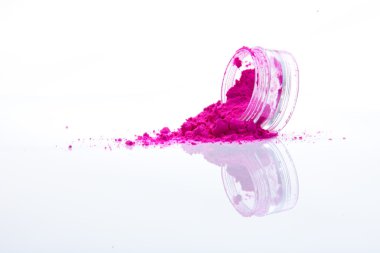 Spilled pink makeup powder clipart