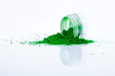 Spilled green makeup powder clipart