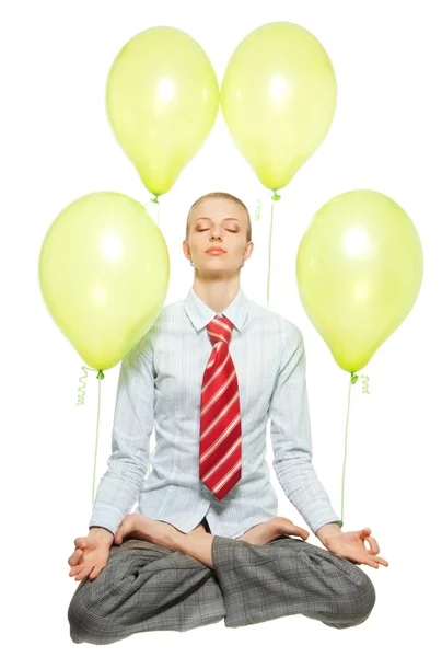 Zakelijke meditatie — Stockfoto