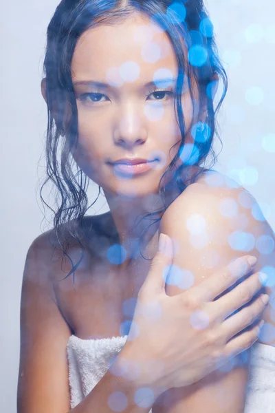 シャワーの美しさの肖像画 — ストック写真