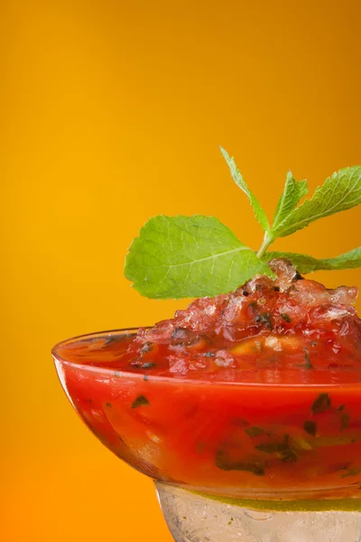 Watermelon cocktail with mint — Stock Photo, Image
