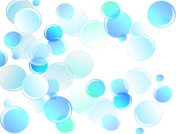 Modré bubliny pozadí — Stock fotografie