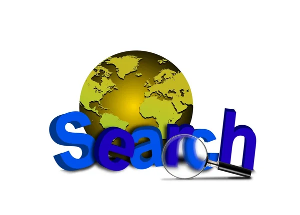 Global Search — Stock Photo, Image