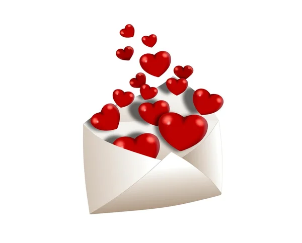 Full of love envelope — Stock Photo, Image