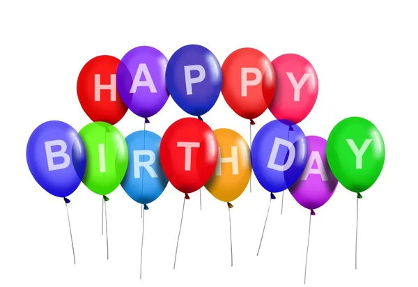 Luftballons zum Geburtstag — Stockfoto
