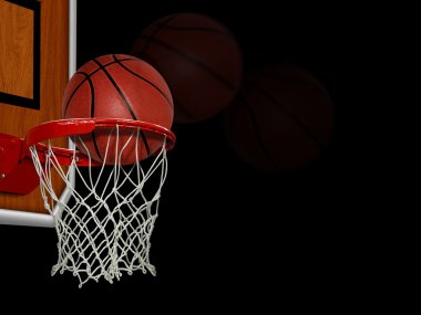 Basketball score shoot clipart