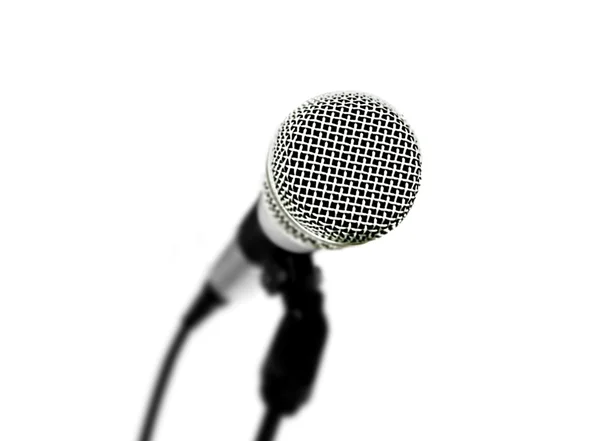 Microfone de perto — Fotografia de Stock
