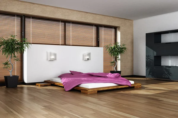 Modern interior of the sleeping — Stock Photo, Image
