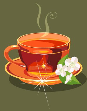 Bir fincan çay.